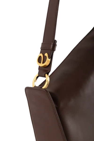 Esthera 10am Leather Belted Strap Bag In Pattern