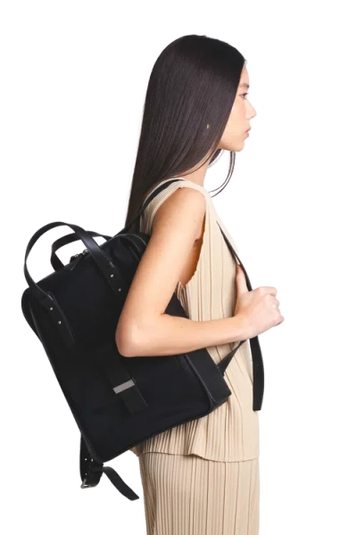 Esthera 7am Nylon Backpack In Black