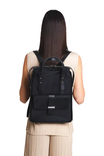 Esthera 7am Nylon Backpack In Black