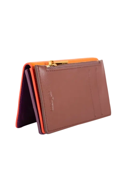 Esthera Modular Leather Wallet In Blue