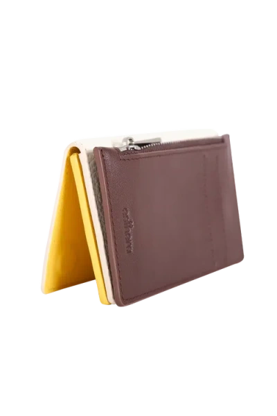 Esthera Modular Leather Wallet In Red