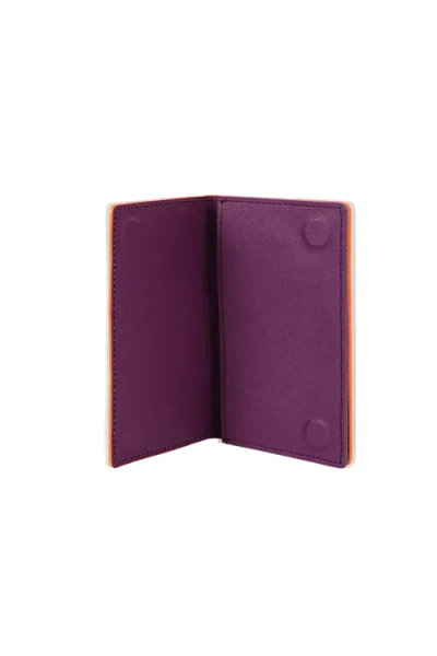 Esthera Modular Leather Wallet In Blue