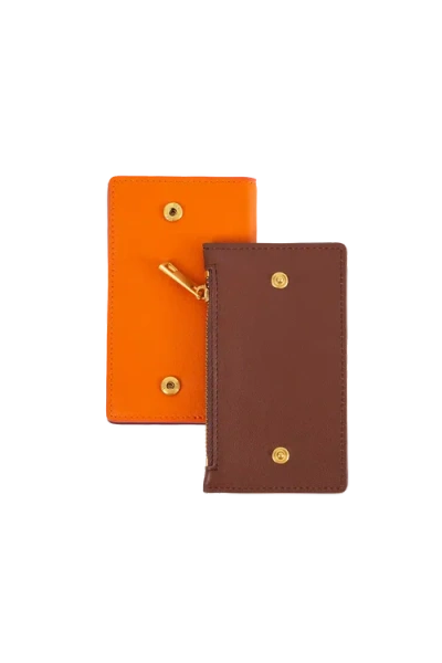 Esthera Modular Leather Wallet In Blue