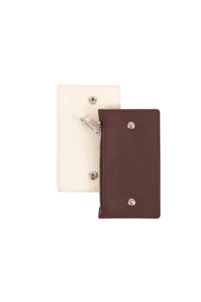 Esthera Modular Leather Wallet In Red