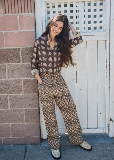 69206 Pascal Button Fly Pants In Multi