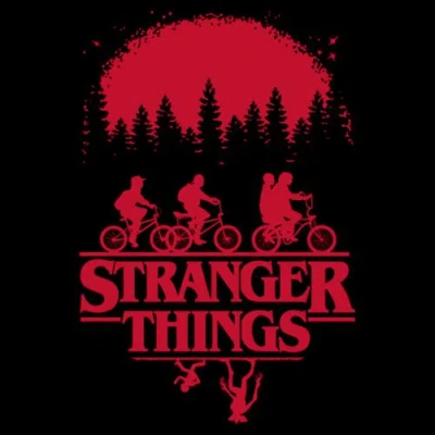 Stranger Things Upside Down Poster  Graphic T-shirt In Multi