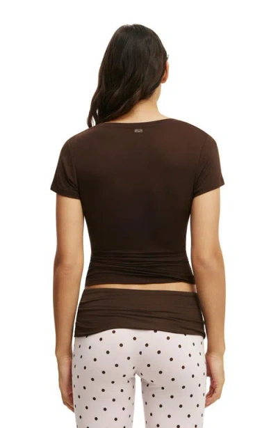 Cotton On Body Airy Soft Basque T-shirt In Multi