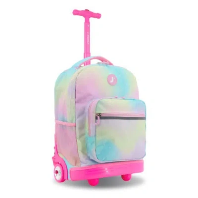 J World Sunrise 18" Kids Rolling Backpack In Multi