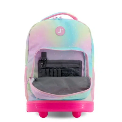 J World Sunrise 18" Kids Rolling Backpack In Multi