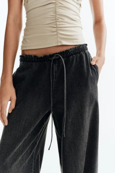 H&m Denim Pull-on Trousers In Multi