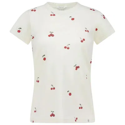 Rag & Bone All Over Rb Patch T-shirt In White