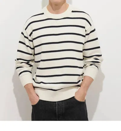 Alex Mill Gabriel Pullover In Cotton Linen In White