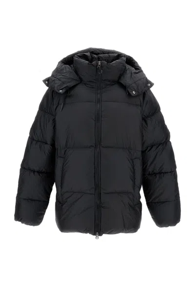 Pyrenex Ripstop Down Jacket With Adjustable Drawstring Hood In Blue