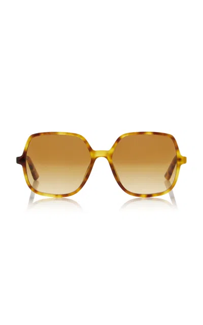 Chloé Judy Round-frame Tortoiseshell Acetate Sunglasses In Brown