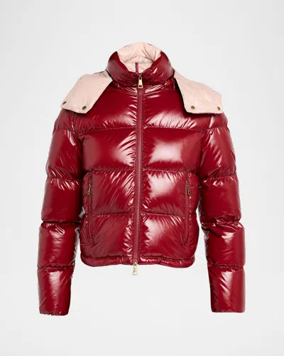 Moncler Niveole Short Down Jacket In Multi