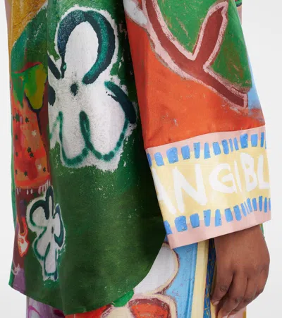 Alemais Mlak Silk Button Down Shirt Multi In Multi