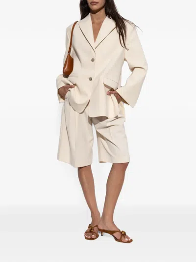 By Malene Birger Single-breasted Suit Jacket In Brown