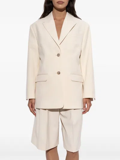By Malene Birger Single-breasted Suit Jacket In Brown