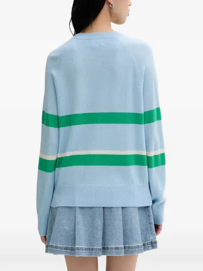 From Future Striped Sweater In Blue
