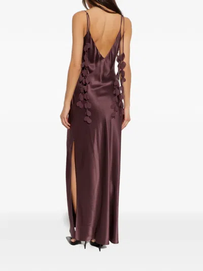 By Malene Birger Pascale Silk Maxi Slip Dress In Red