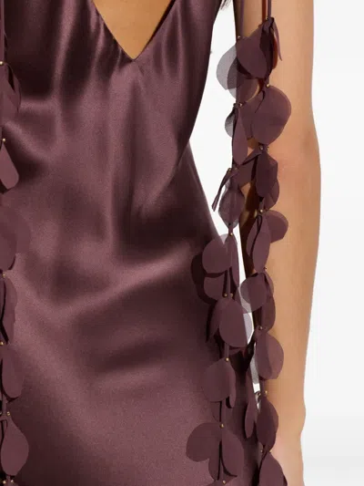 By Malene Birger Pascale Silk Maxi Slip Dress In Red