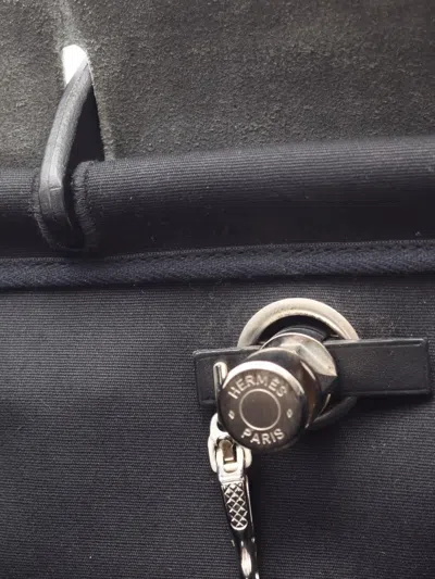 Pre-owned Hermes 2003 Small Herbag Backpack In Black