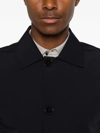Éphémère Single-breasted Buttoned Coat In Black