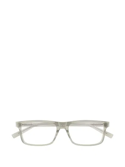 Saint Laurent Rectangle-frame Glasses In Green