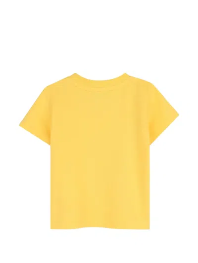 Kenzo Graphic-print T-shirt In Yellow