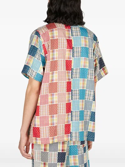 (d)ivision Patchwork Short-sleeve Shirt In Multi