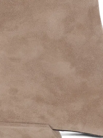 Paris Texas Pointed-toe Side-zip Ankle Boots In Neutral