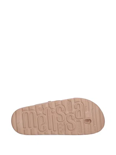 Melissa Crossover-strap Slides In Brown
