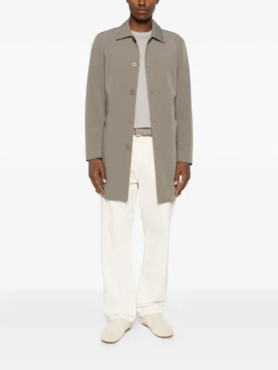 Éphémère Button-up Pocket Coat In Neutral