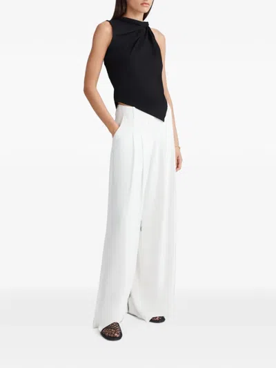 Anna Quan Celia Draped Top In Black