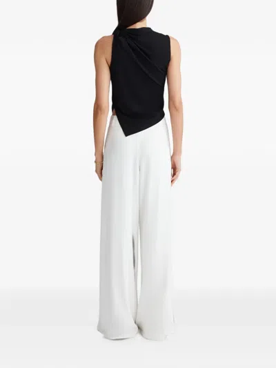 Anna Quan Celia Draped Top In Black