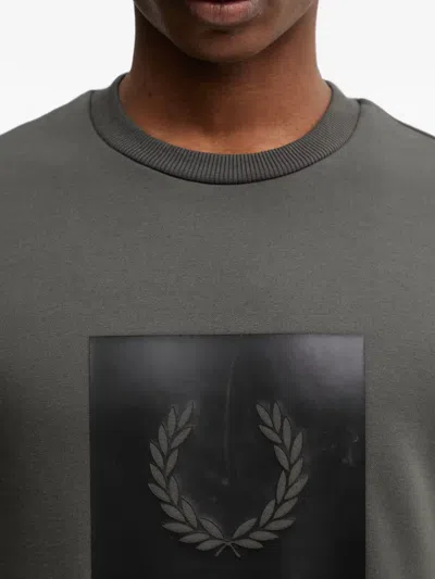 Fred Perry Square-appliqué Sweatshirt In Multi