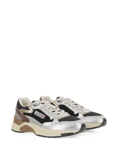 Autry Hyperway Mesh-panel Sneakers In Silver