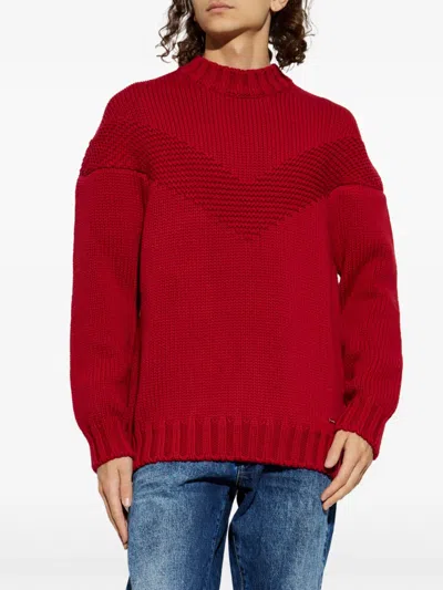 Dsquared2 Chevron-knit Sweater In Multi
