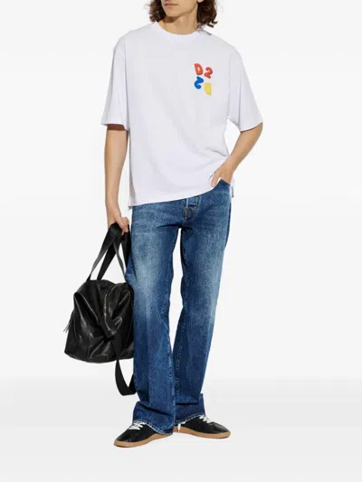 Dsquared2 Logo-patch T-shirt In White