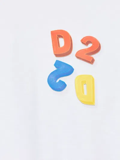 Dsquared2 Logo-patch T-shirt In White