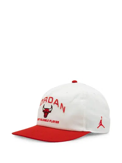 Jordan Pro Unstructured Flat-bill Cap In White