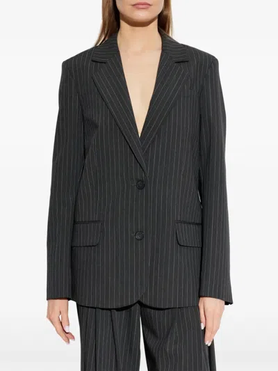 Iro Pinstripe-pattern Blazer In Black