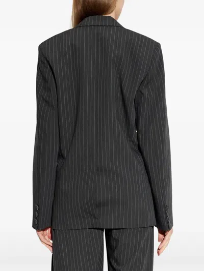 Iro Pinstripe-pattern Blazer In Black