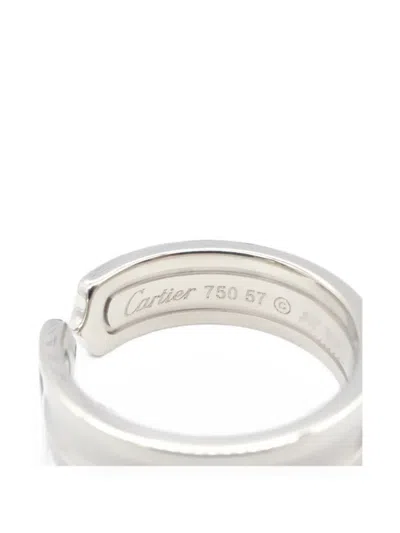Pre-owned Cartier C2 Ring In Silver
