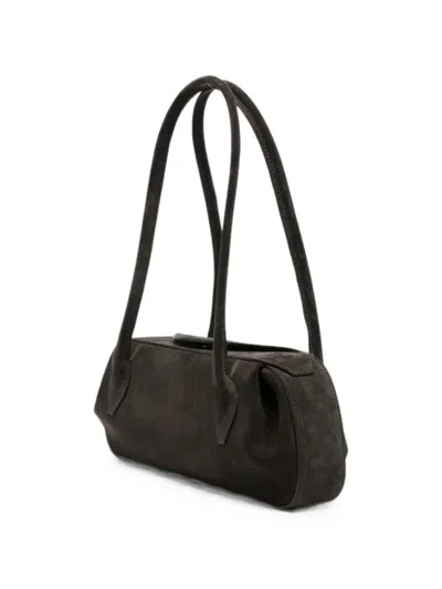 Yuzefi Oyster Leather Shoulder Bag In Brown