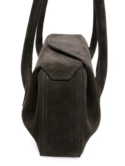 Yuzefi Oyster Leather Shoulder Bag In Brown