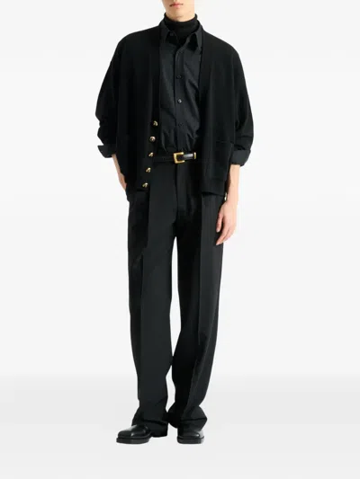Balmain Eco-cashmere Cardigan In Black