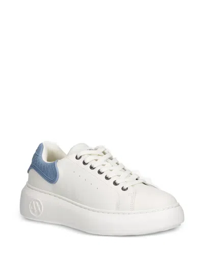 Armani Exchange Logo-print Platform Sneakers In Multi