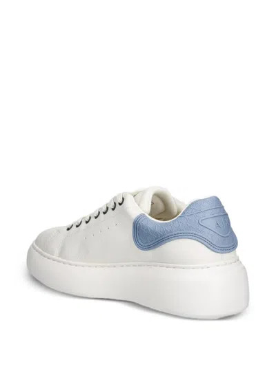 Armani Exchange Logo-print Platform Sneakers In Multi