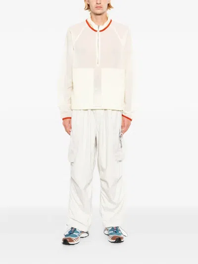 And Wander Oversized Cargo Pants In White
